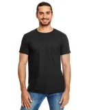 ANVIL 983 Lightweight Pocket T-Shirt in Black