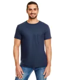 ANVIL 983 Lightweight Pocket T-Shirt in Navy