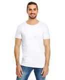 5624 Short Sleeve Long and Lean Tee in White