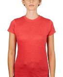 0240 Tultex Ladies Ultra Blend Tee  in Heather red