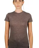 0240 Tultex Ladies Ultra Blend Tee  in Heather brown