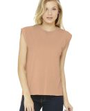 Bella Canvas 8804 Women's Flowy Muscle Tank with R in Peach