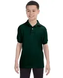 52 054Y Youth Ecosmart Jersey Polo Sport Shirt Deep Forest