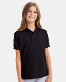 52 054Y Youth Ecosmart Jersey Polo Sport Shirt in Black