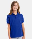 52 054Y Youth Ecosmart Jersey Polo Sport Shirt in Deep royal