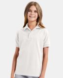 52 054Y Youth Ecosmart Jersey Polo Sport Shirt in White