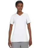 52 483V Cool DRIÂ® Women's Performance V-Neck Te White