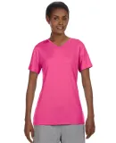 52 483V Cool DRIÂ® Women's Performance V-Neck Te Wow Pink
