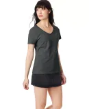 S04V Nano-T Women's V-Neck T-Shirt Charcoal Heather
