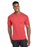 Hanes 42TB X-Temp Triblend T-Shirt with Fresh IQ o Poppy Red Heather