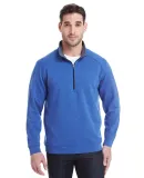 197 8434 Omega Stretch Terry Quarter-Zip Pullover in Royal triblend