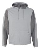 197 8435 Omega Stretch Terry Hooded Pullover Silver Grey Triblend