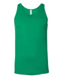 BB408W Poly/Cotton Tank HTHR KELLY GREEN