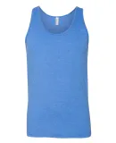 BB408W Poly/Cotton Tank HTHR LAKE BLUE