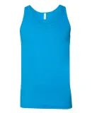 BB408W Poly/Cotton Tank NEON HTHR BLUE