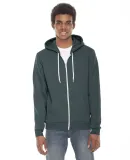 F497W Unisex Flex Fleece Zip Hoodie Forest