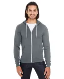 F497W Unisex Flex Fleece Zip Hoodie Asphalt