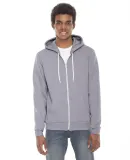 F497W Unisex Flex Fleece Zip Hoodie Slate