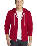 F497W Unisex Flex Fleece Zip Hoodie Red