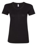 BB301W Ladies' Poly-Cotton Short-Sleeve Crewneck in Black