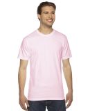 American Apparel 2001W Fine Jersey T-Shirt in Light pink