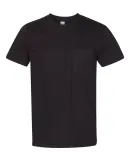 2406W Unisex Fine Jersey Pocket Short-Sleeve T-Shi BLACK