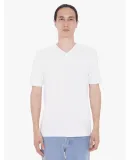 24321W Unisex Fine Jersey Short Sleeve Classic V-N White