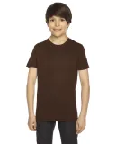 BB201W Youth Poly-Cotton Short-Sleeve Crewneck BROWN