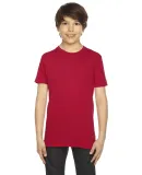 BB201W Youth Poly-Cotton Short-Sleeve Crewneck RED