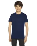 BB201W Youth Poly-Cotton Short-Sleeve Crewneck NAVY