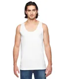 2411W Unisex Power Washed Tank Top White