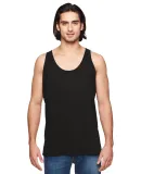 2411W Unisex Power Washed Tank Top Black