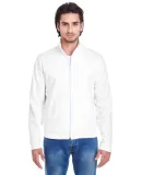 5431W Unisex California Fleece Zip Jacket WHITE