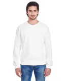 5454W Unisex California Fleece Raglan WHITE