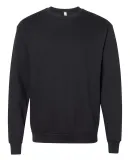 F496W Unisex Flex Fleece Drop Shoulder Pullover Cr BLACK