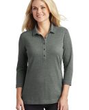 242 LK581 Port Authority Ladies Coastal Cotton Ble in Deep black/wht