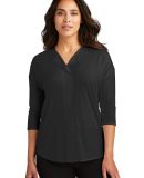 242 LK5433 Port Authority Ladies Concept 3/4-Sleev in Black