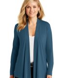 242 L5430 Port Authority Ladies Concept Knit Cardi in Dusty blue