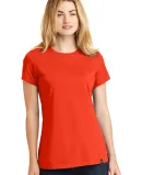 1001 LNEA100 New Era  Ladies Heritage Blend Crew T Deep Orange