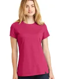 1001 LNEA100 New Era  Ladies Heritage Blend Crew T Deep Pink