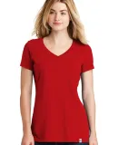 1001 LNEA101 New Era  Ladies Heritage Blend V-Neck Scarlet