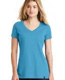 1001 LNEA101 New Era  Ladies Heritage Blend V-Neck Sky Blue
