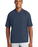 1001 NEA600 New Era  Cage Short Sleeve 1/4-Zip Jac True Navy