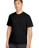 1001 NEA200 New Era  Series Performance Crew Tee in Black solid
