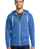 1001 NEA122 New Era  Sueded Cotton Full-Zip Hoodie Royal Heather