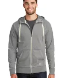 1001 NEA122 New Era  Sueded Cotton Full-Zip Hoodie Shadow Grey He