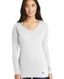 LNEA131 New Era  Ladies Tri-Blend Performance Pull in White solid