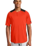 1001 NEA221 New Era  Diamond Era 2-Button Jersey Deep Orange/Bk