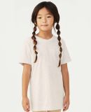 3413Y Bella + Canvas Youth Triblend Jersey Short S in Oatmeal triblend