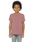 3413Y Bella + Canvas Youth Triblend Jersey Short S in Mauve triblend